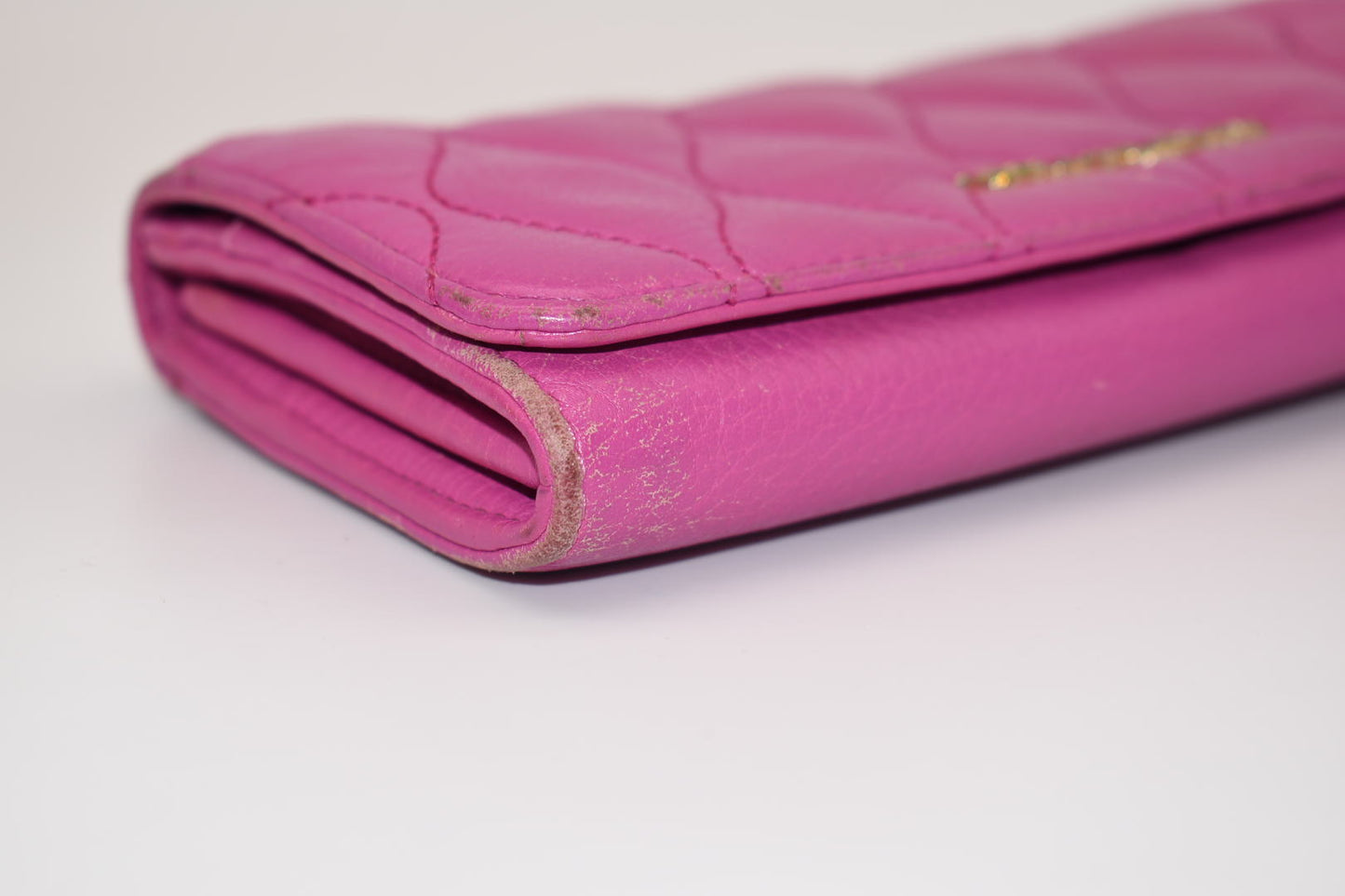 Vera Bradley Quilted Leather Audrey Wallet in Magenta