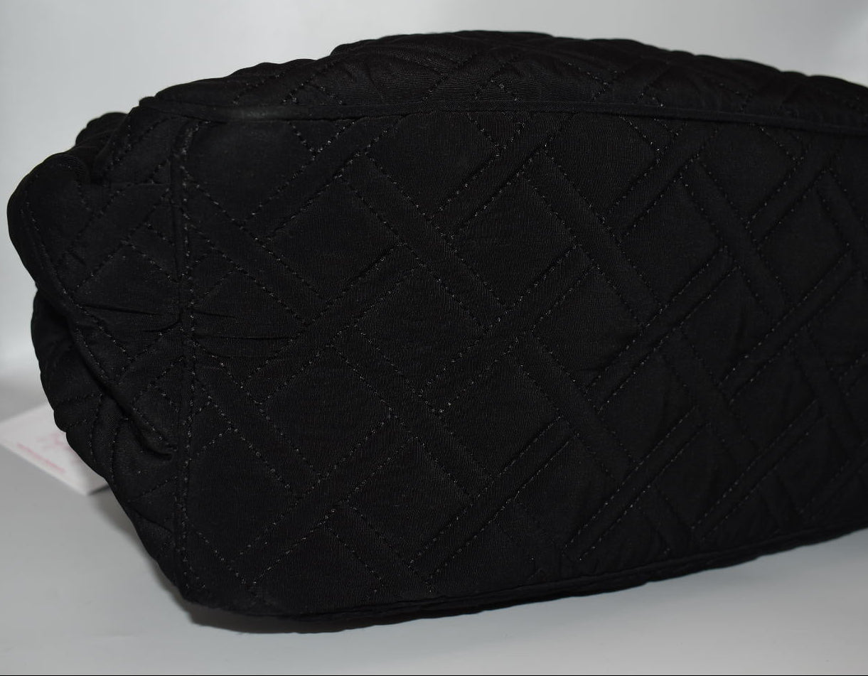 Vera Bradley Microfiber Messenger Baby Bag Bag in Black