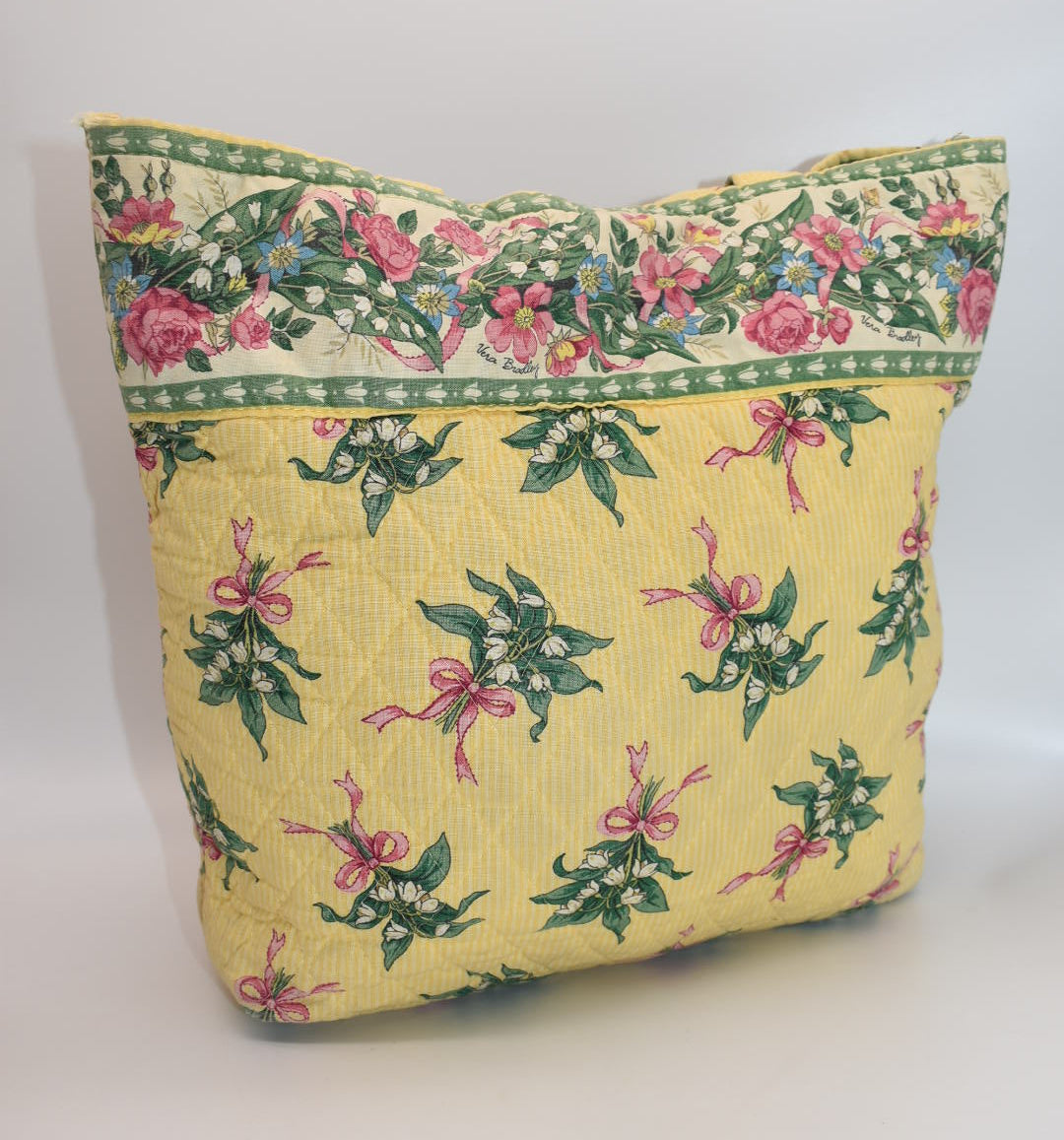 Vera Bradley Quilted Cotton Tote Bag in "New Hope -Yellow" Pattern