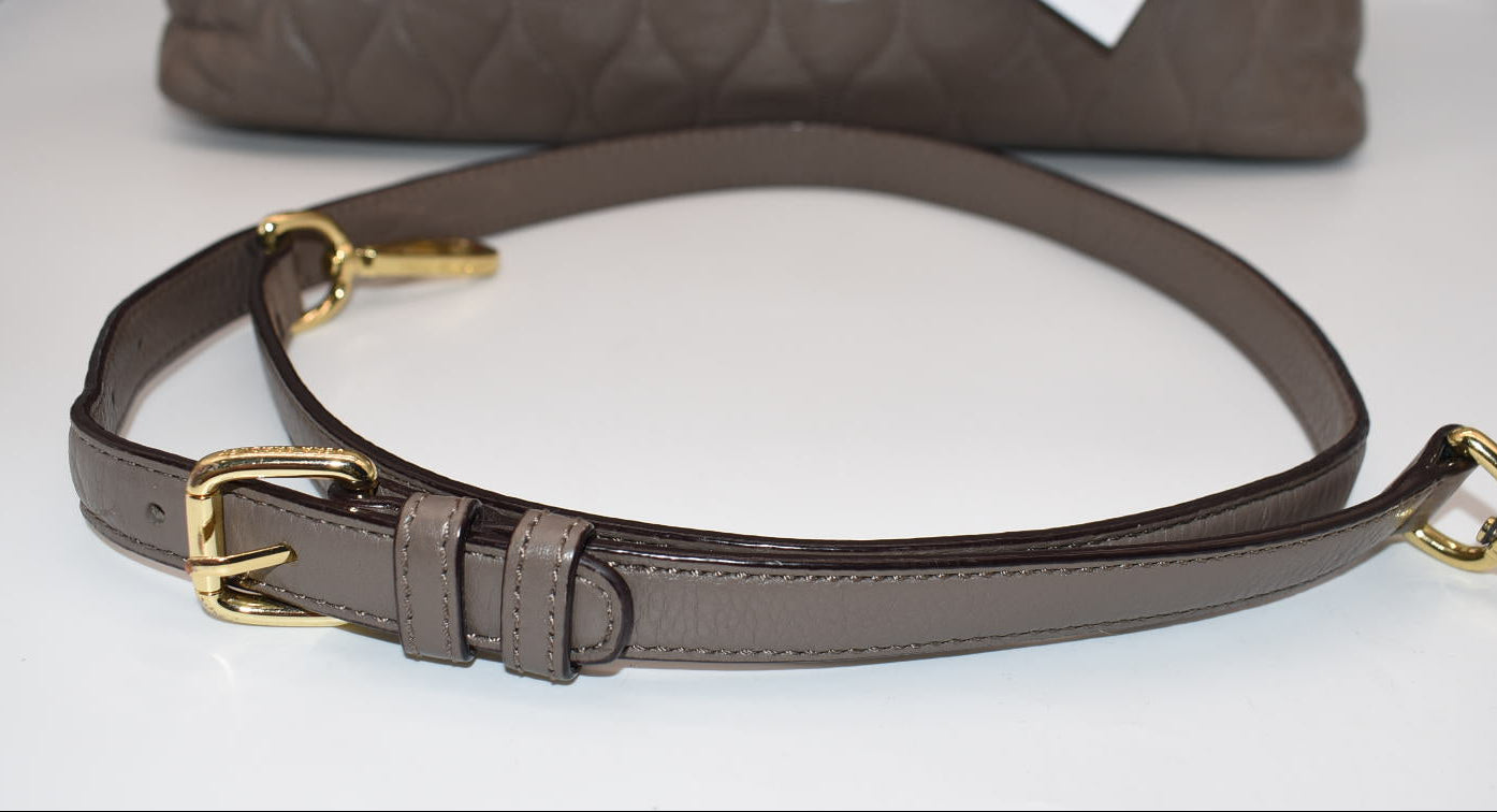 Vera Bradley Quilted Leather Large Emma Satchel Bag