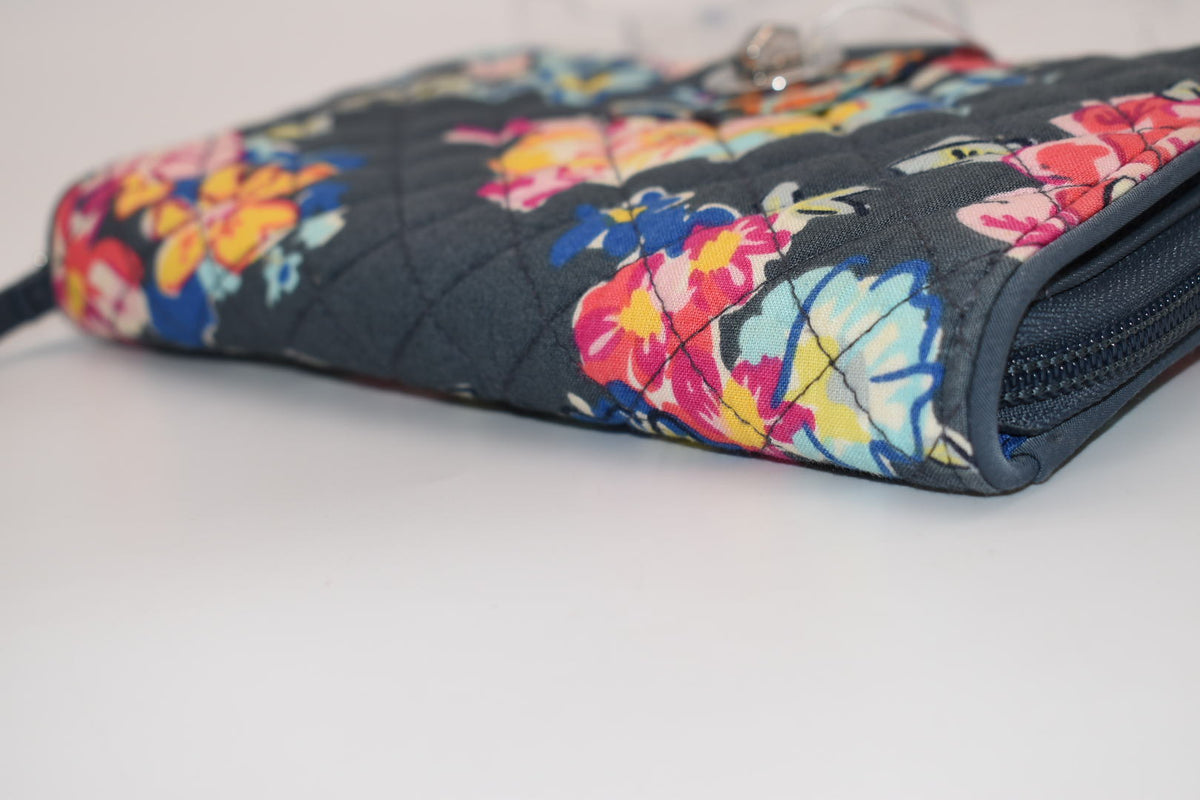 Vera Bradley RFID Turnlock Wallet in "Hope Blooms" Pattern