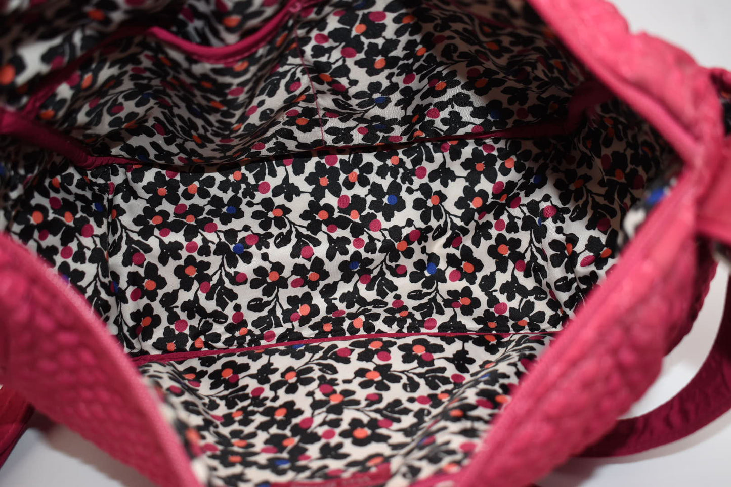 Vera Bradley Microfiber On The Go Convertible Shoulder Bag in Passion Pink