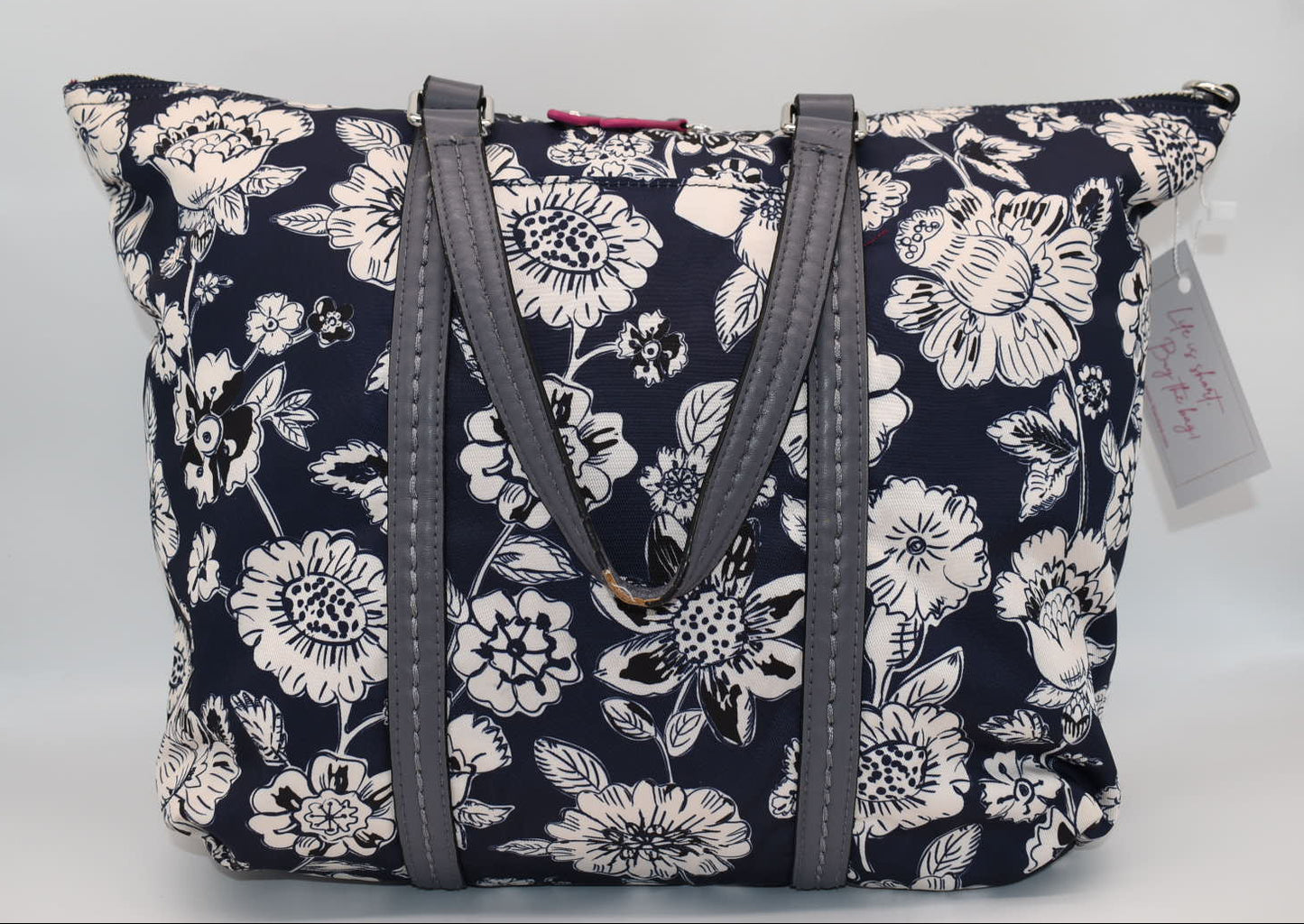 Vera Bradley Midtown Small Tote in "Midnight Floral" Pattern