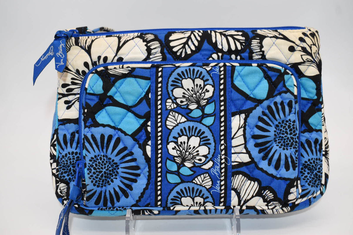 Vera Bradley Little Crossbody Bag in "Bayou Blue" Pattern