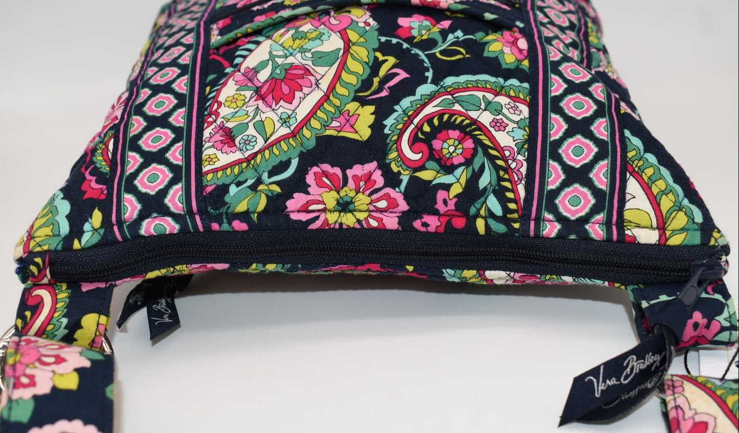 Vera Bradley Hipster Crossbody Bag "Petal Paisley" Pattern