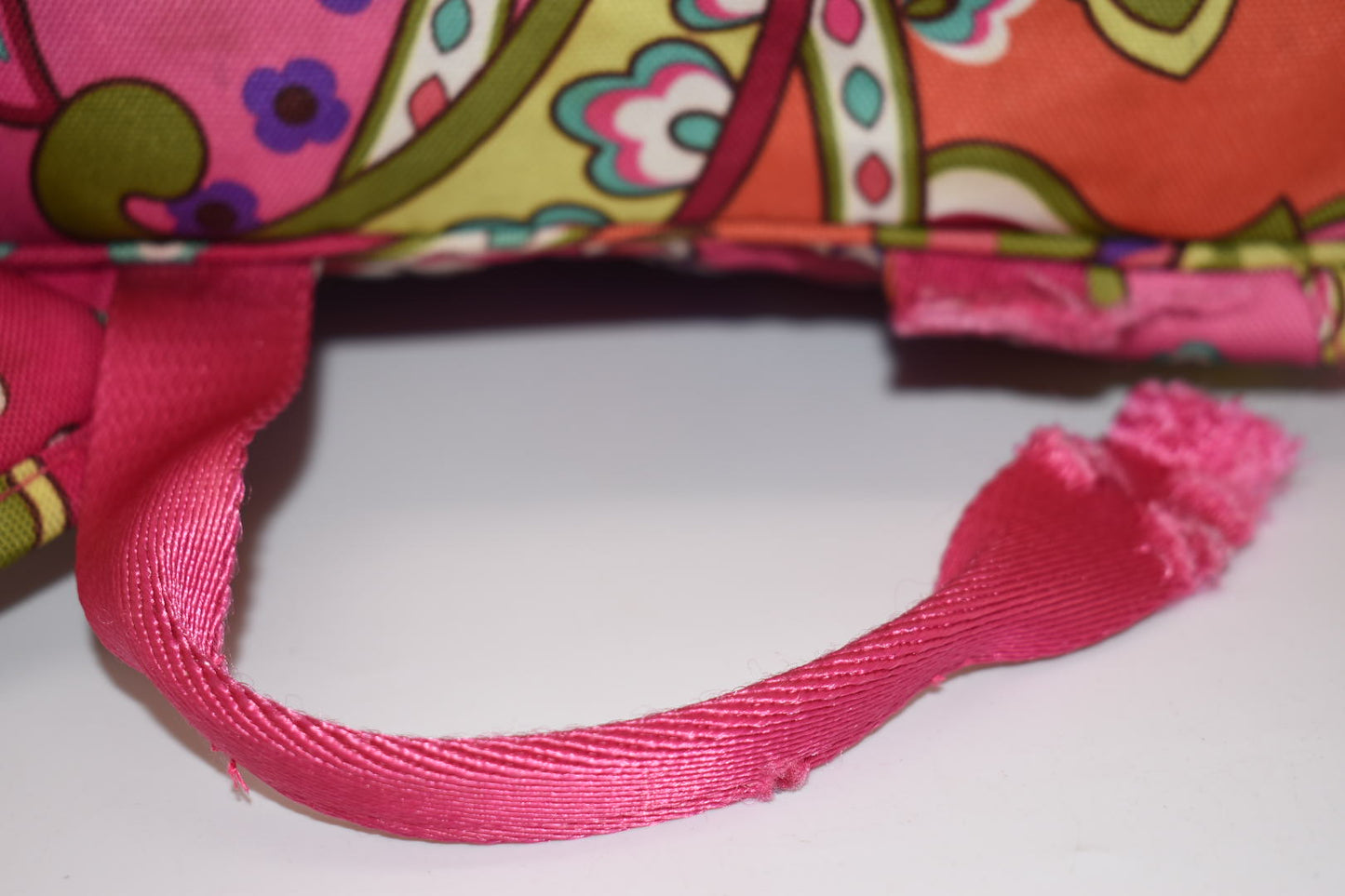 Vera Bradley XL Lighten Up Campus Backpack in "Pink Swirls" Pattern