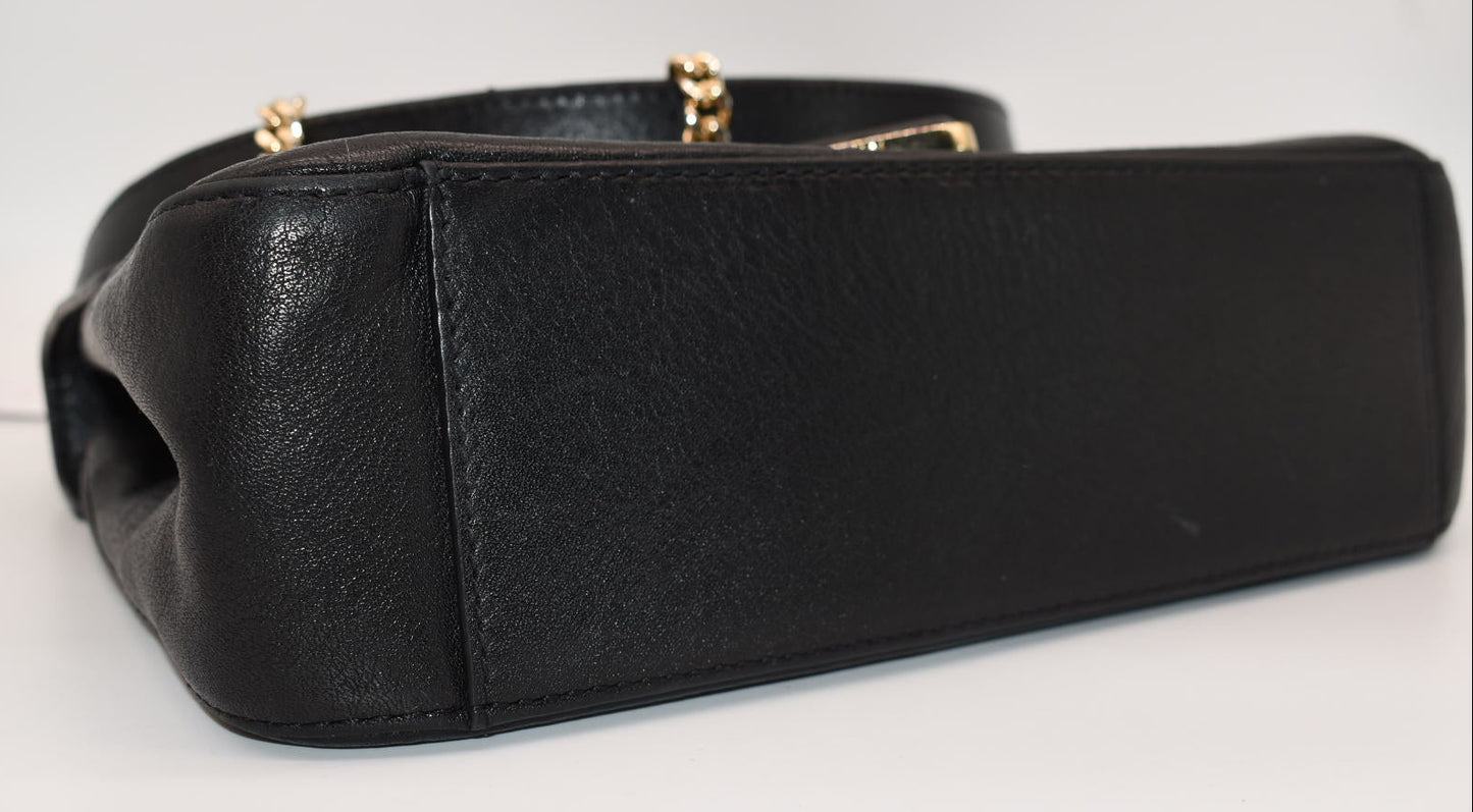 Brahmin Rosalie Crossbody Bag in Black Gryphon Leather