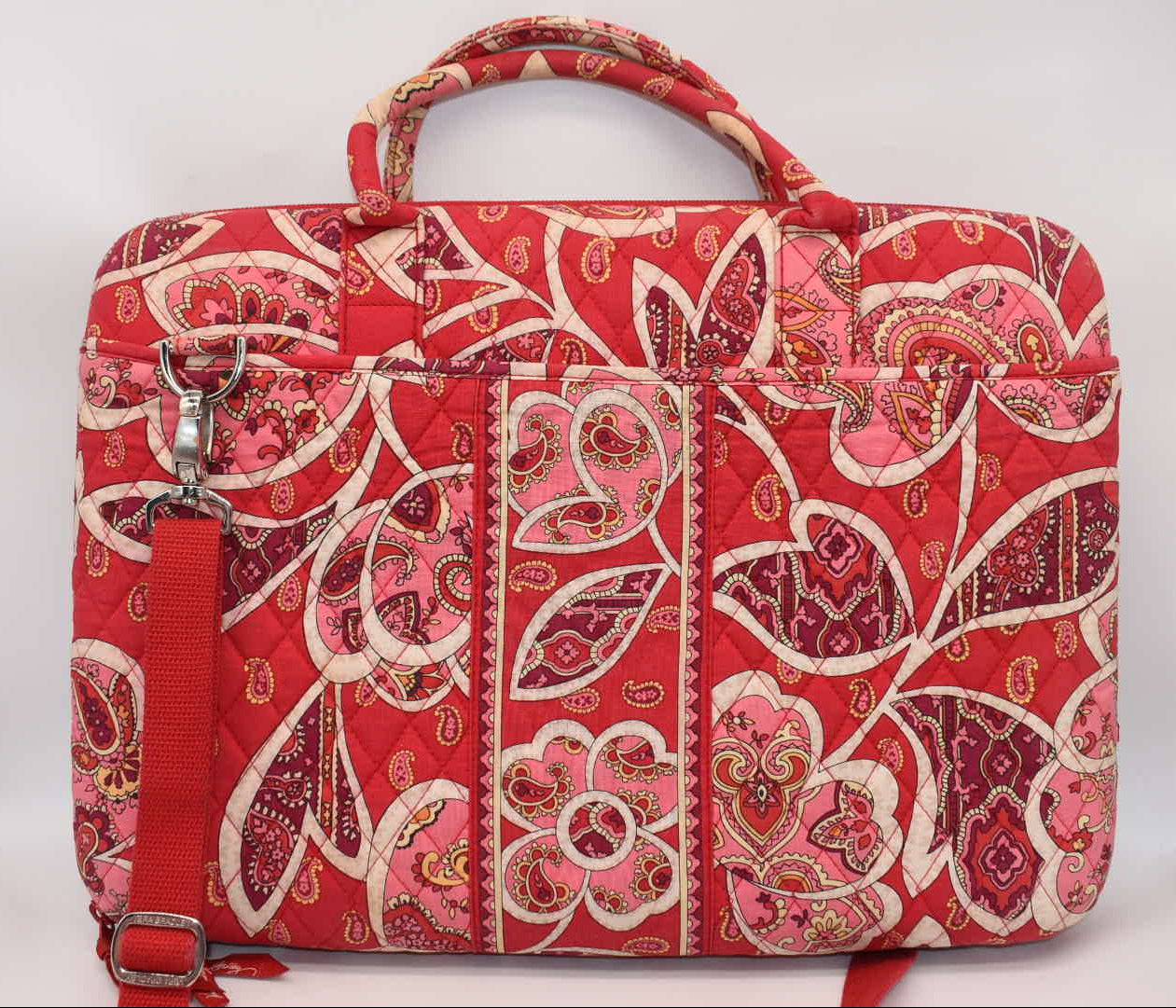 Vera Bradley 17" Hardshell Laptop Bag in "Rosy Posies" Pattern