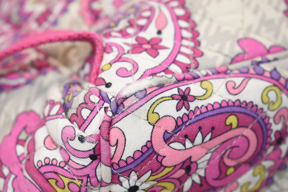 Vera Bradley Double Zip Backpack in "Paisley Meets Plaid" Pattern