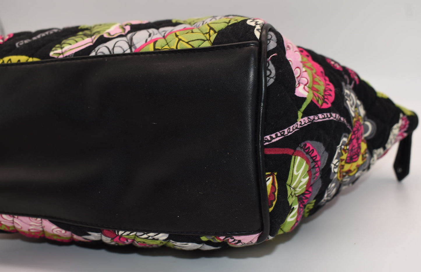 Vera Bradley Trimmed Satchel Bag in "Moon Blooms" Pattern