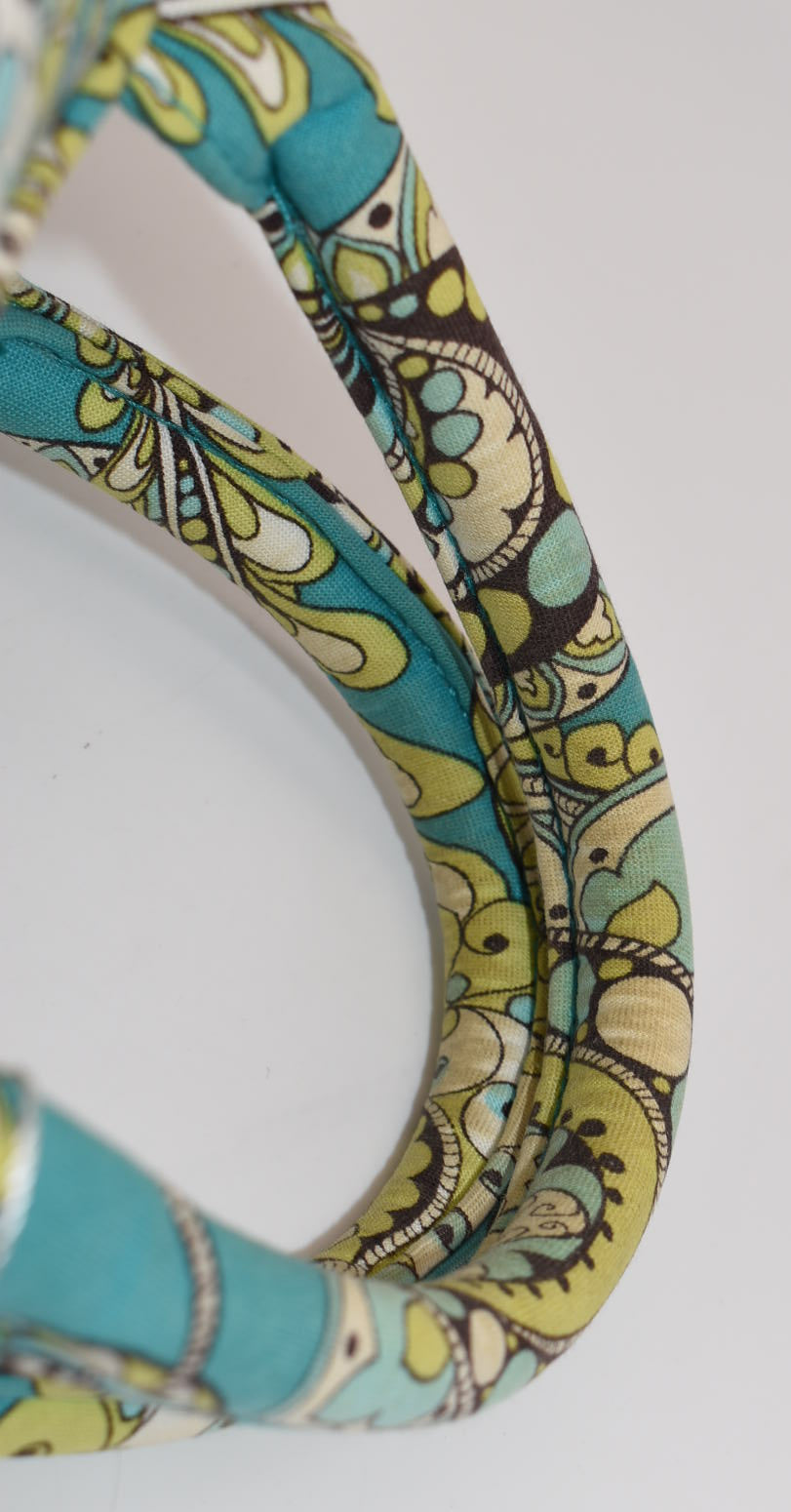 Vera Bradley Small Bowler Satchel Bag in "Peacock" Pattern