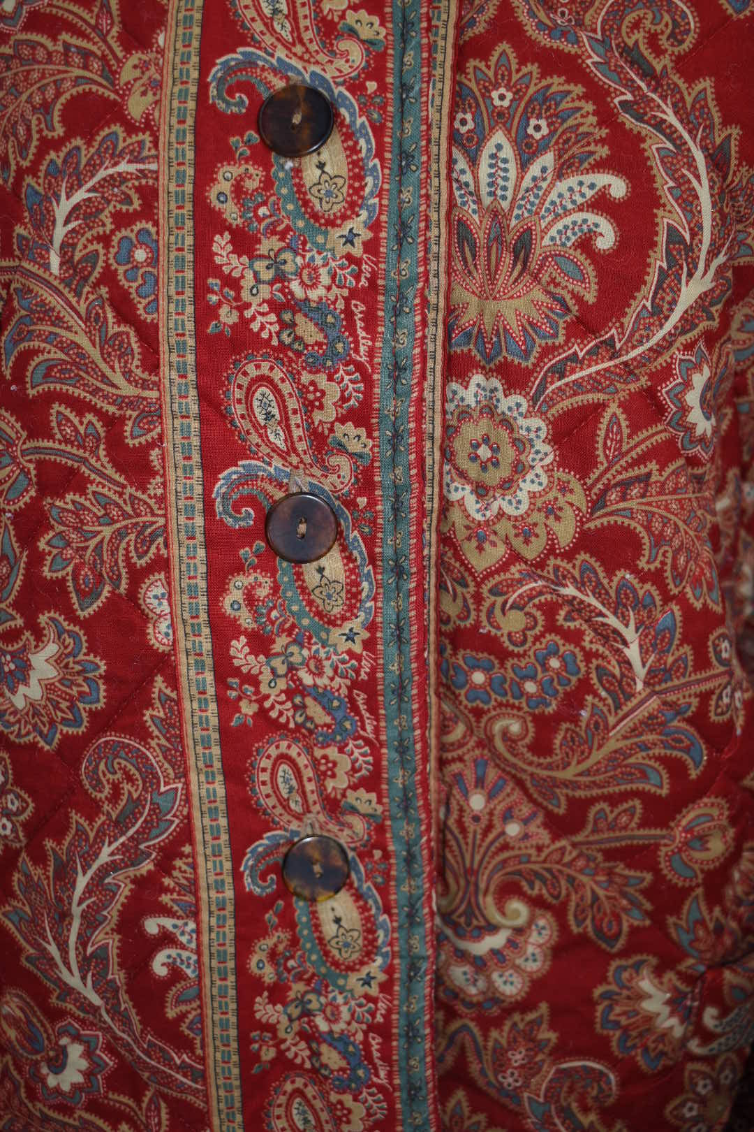 Vintage Vera Bradley Quilted Medium Jacket in "Windsor -1995" Pattern