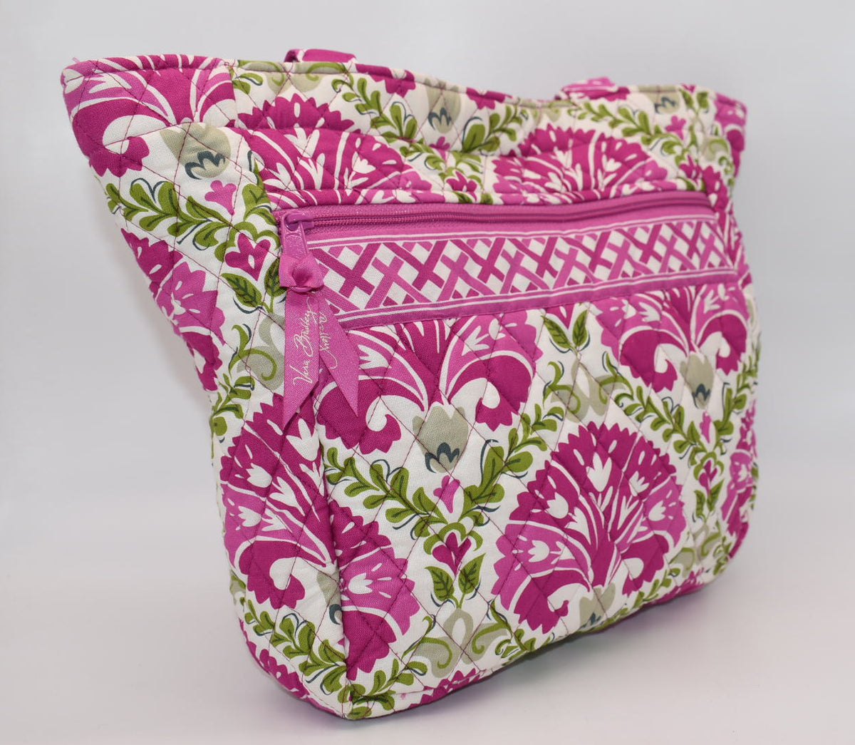 Vera Bradley Quilted Cotton Tote Bag in "Julep Tulip" Pattern