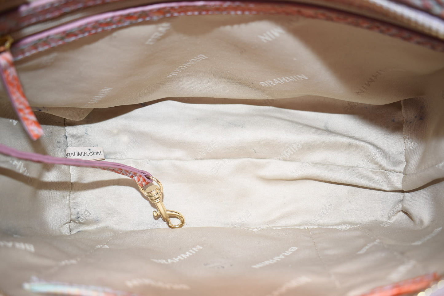 Brahmin Small Ashlee Satchel Bag in Flirty Ombre Melbourne