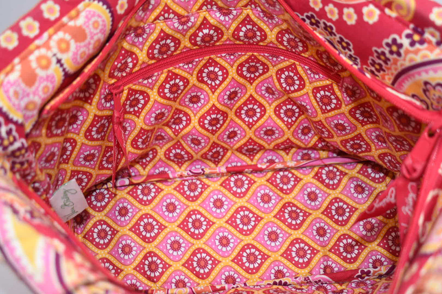 Vera Bradley Gabby Tote Bag in "Raspberry Fizz" Pattern
