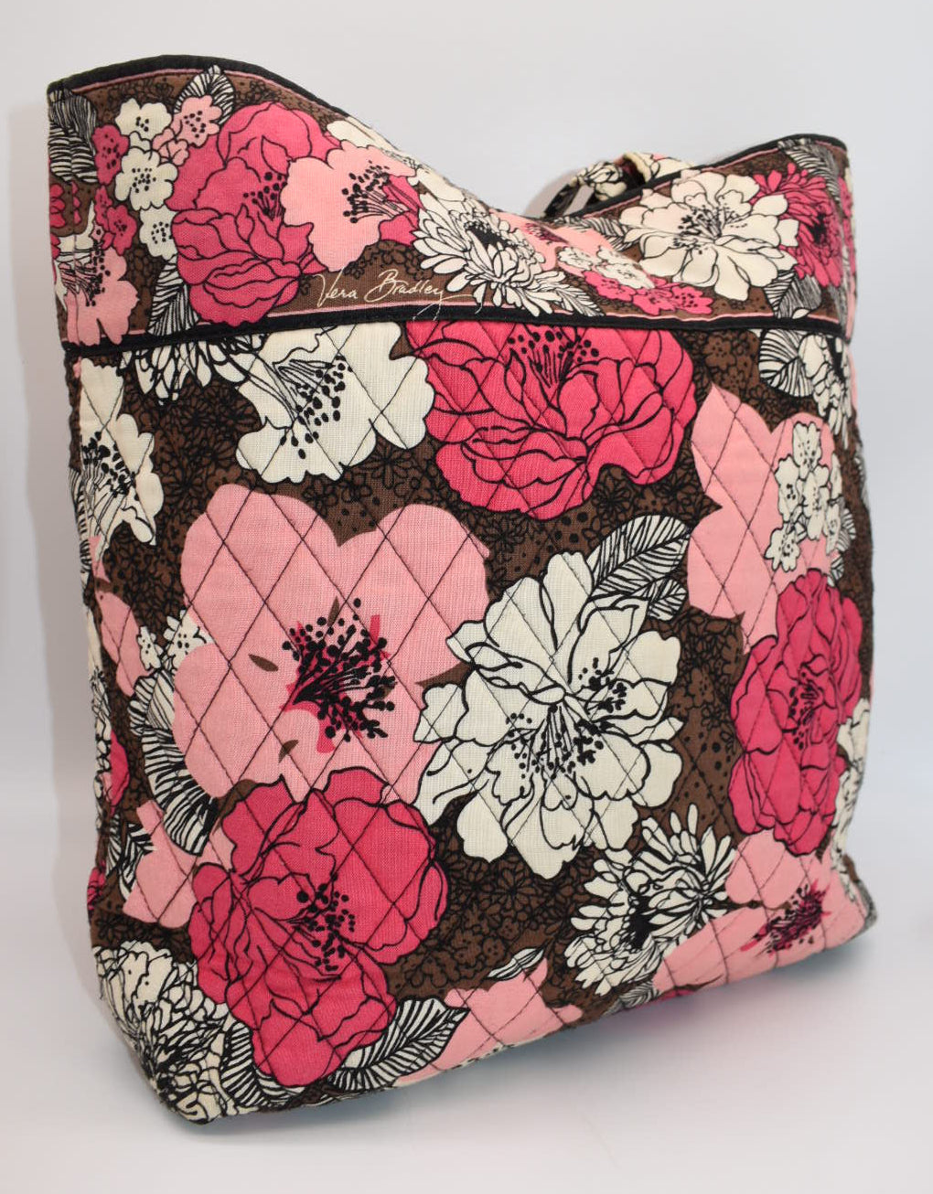 Vera Bradley Everyday Tote Bag in "Mocha Rouge" Pattern