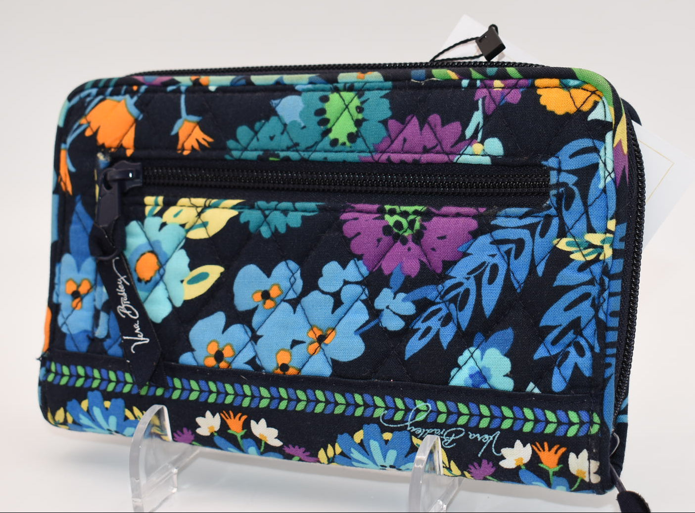 Vera Bradley Turnlock Wallet in "Midnight Blues" Pattern