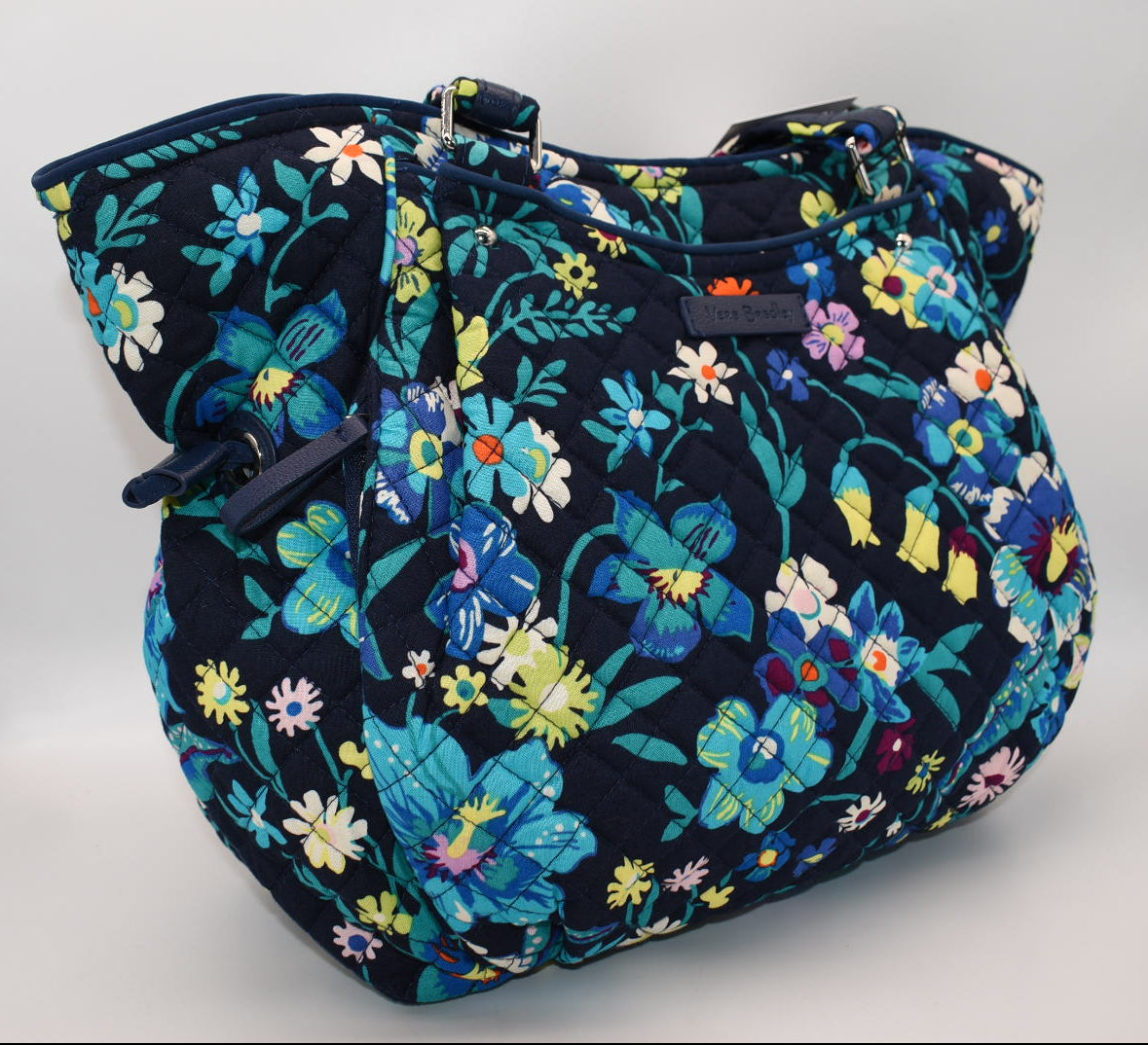 Vera Bradley Glenna Satchel Bag in "Moonlight Garden" Pattern