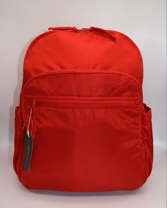 Vera Bradley Large Bancroft Backpack in Goji Berry Red