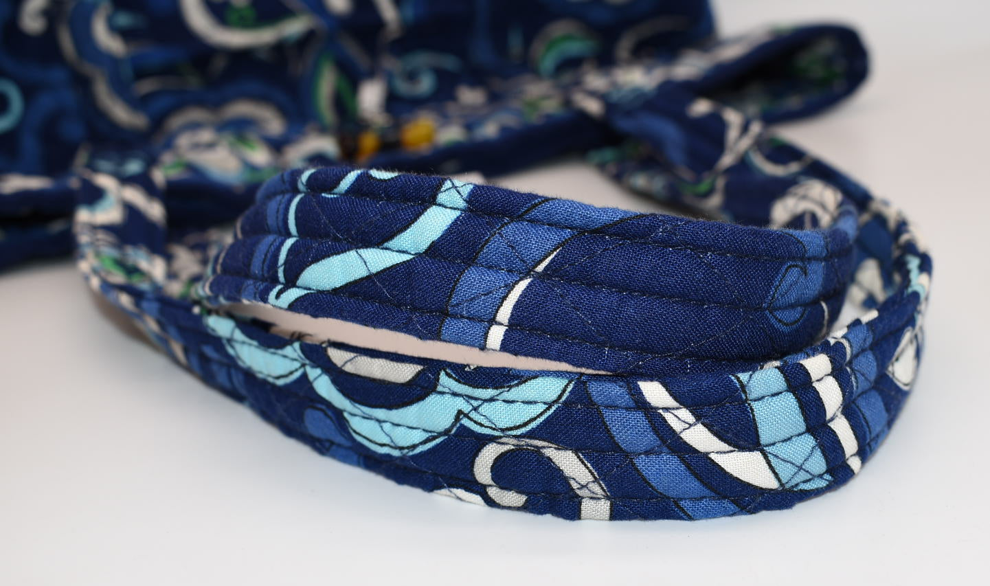 Vera Bradley Large Vera Tote Bag in "Mediterranean Blue" Pattern