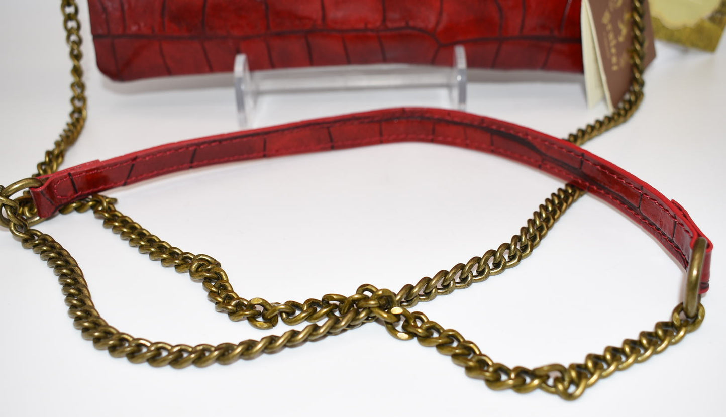 Pratesi Rufina K253/23 Shoulder Bag in Cow Leather - King Cherry