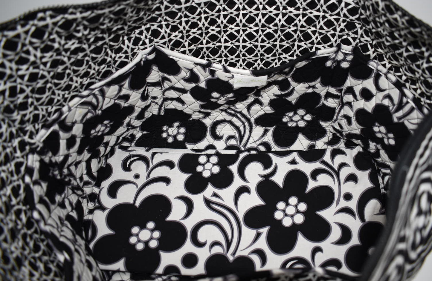 Vera Bradley Miller Travel Tote Bag in "Day & Night" Pattern