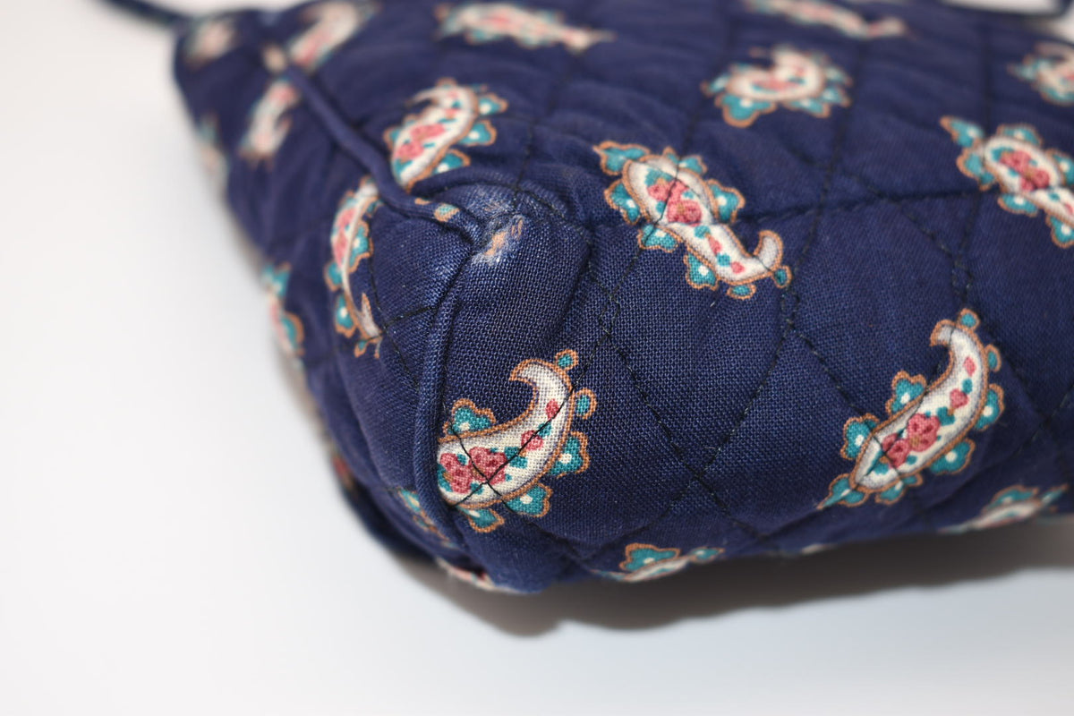 Vintage Vera Bradley Small Crossbody Bag in "Navy -1991" Pattern
