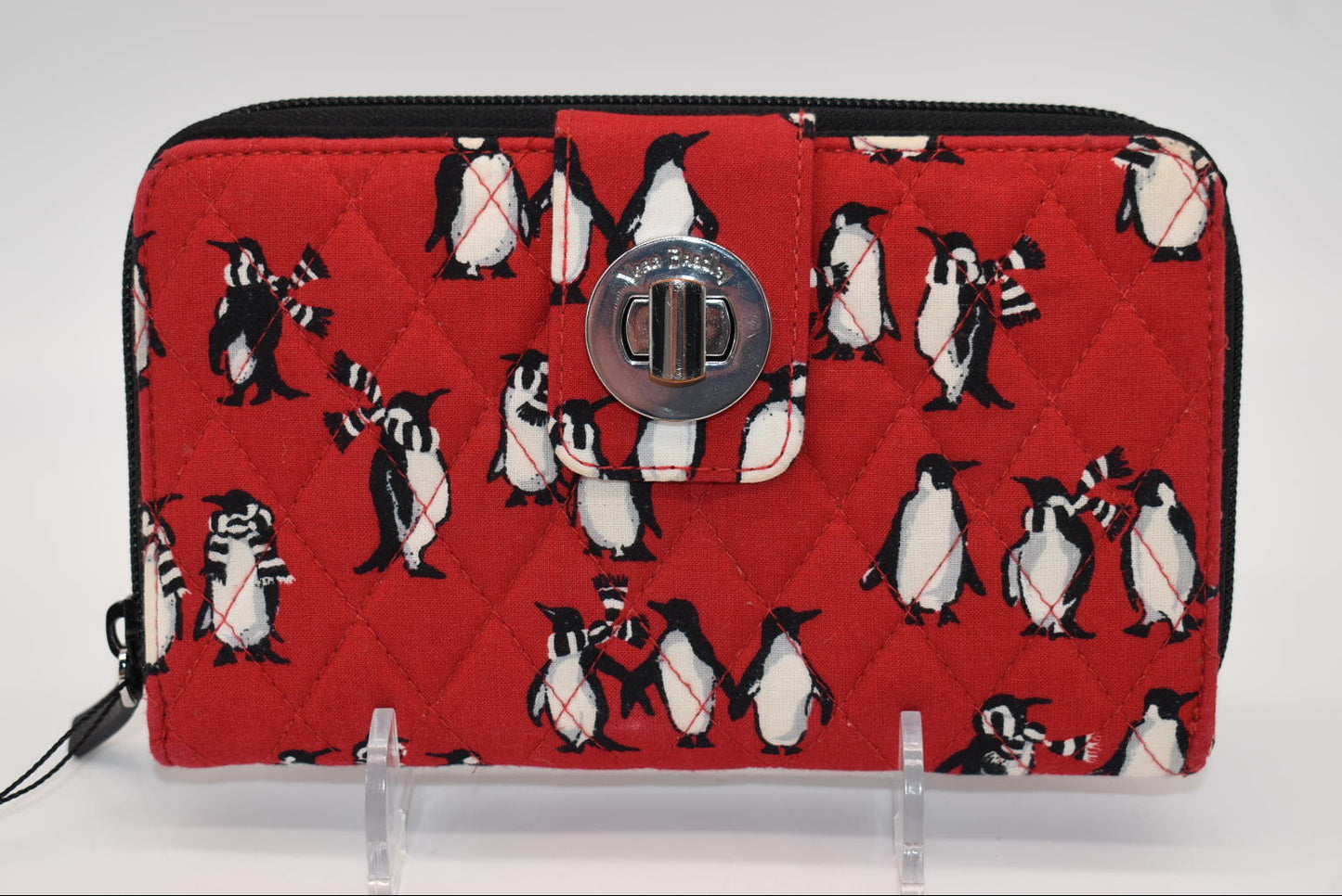 Vera Bradley Turnlock Wallet in "Playful Penguins" Pattern