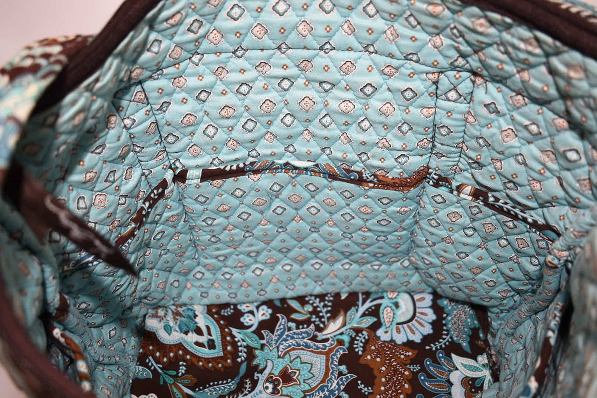 Vera Bradley Villager Tote Bag in "Java Blue" Pattern