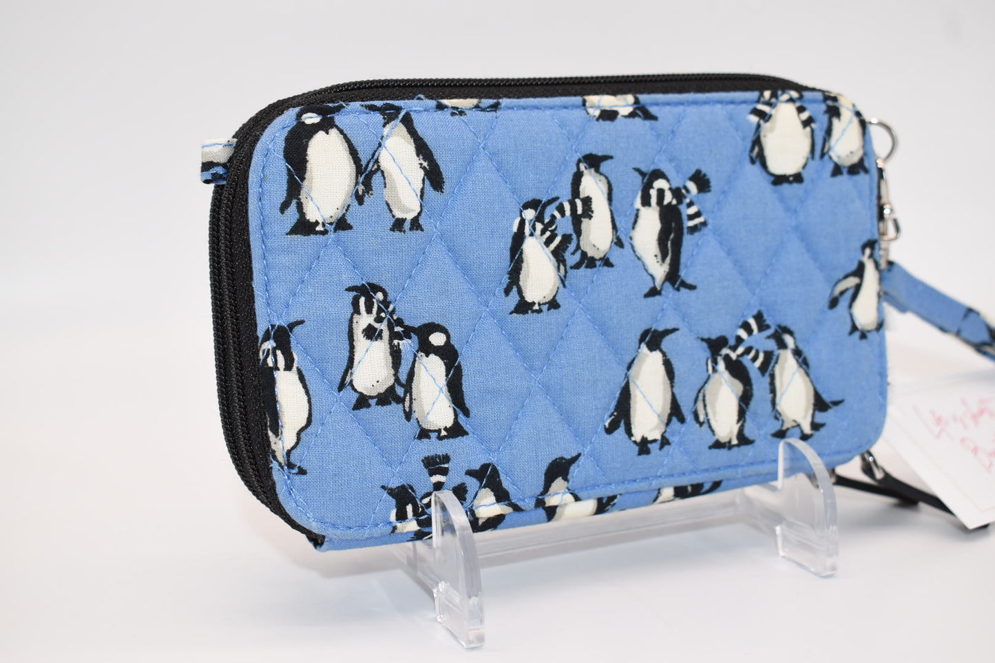 Vera Bradley All in One Wristlet/Wallet in "Playful Penguins-Blue" Pattern
