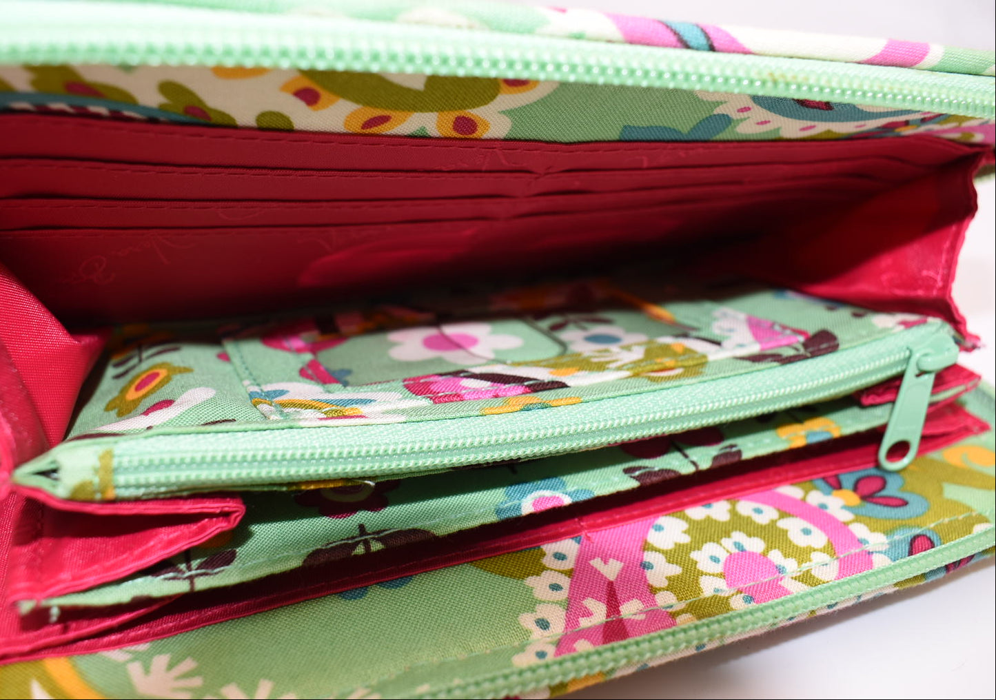 Vera Bradley Accordion Wallet in "Tutti Frutti" Pattern