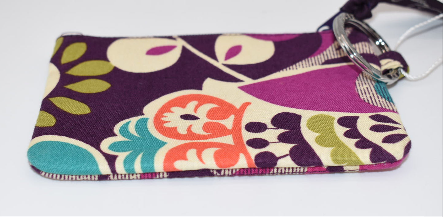 Vera Bradley Zip ID Case in "Plum Crazy" Pattern