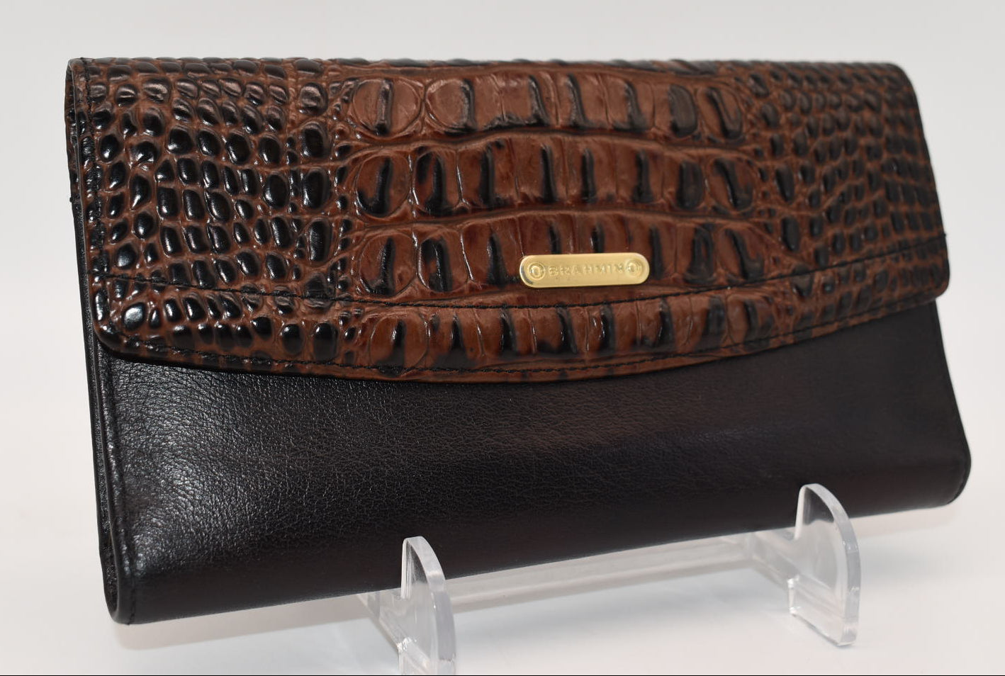 Brahmin Soft Checkbook Wallet in Tuscan Tri-Texture