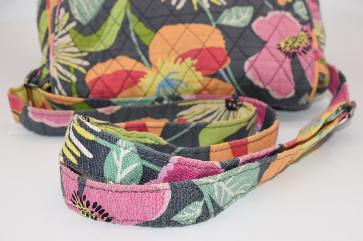 Vera Bradley Convertible Flap Shoulder Bag in "Jazzy Blooms" Pattern