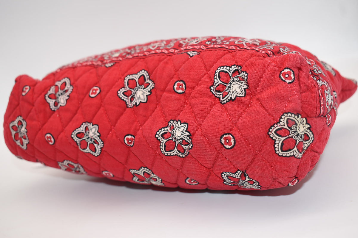 Vera Bradley XL Cosmetic Bag in "Red Bandana" Pattern