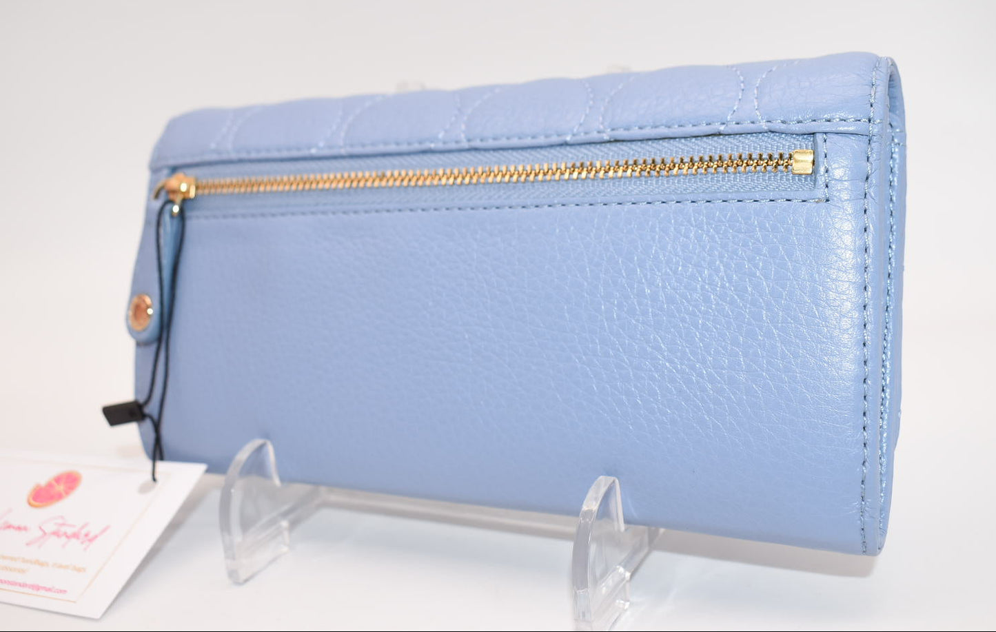 Vera Bradley Quilted Leather Audrey Wallet in Chambray