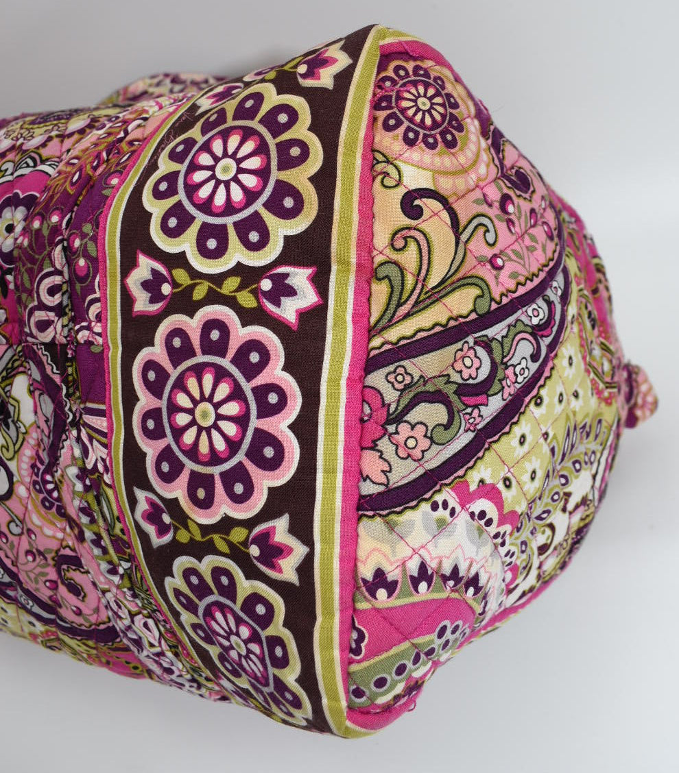 Vera Bradley Medium Duffel Bag in "Very Berry Paisley" Pattern