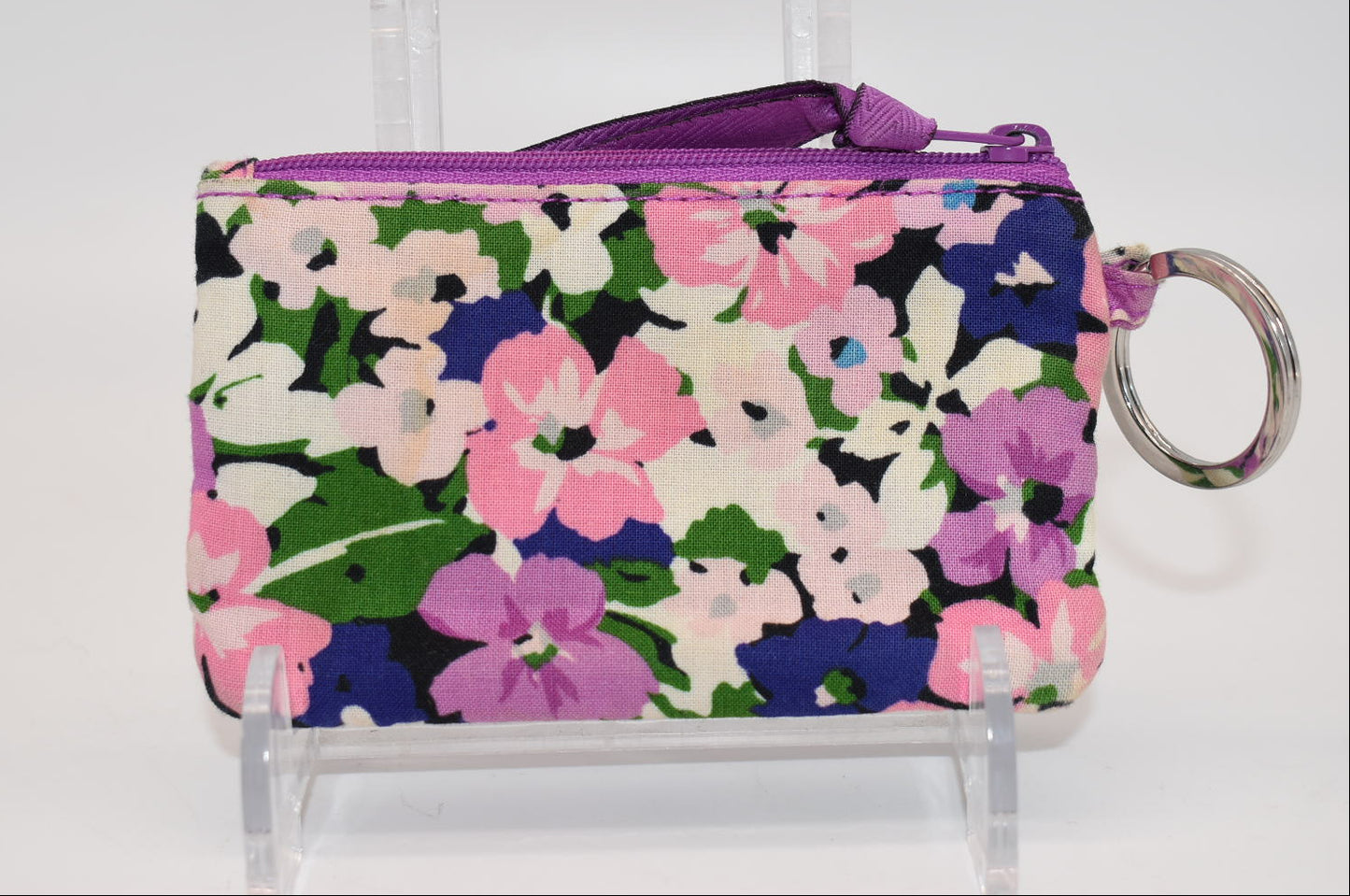 Vera Bradley Zip ID Case in "Flower Garden" Pattern