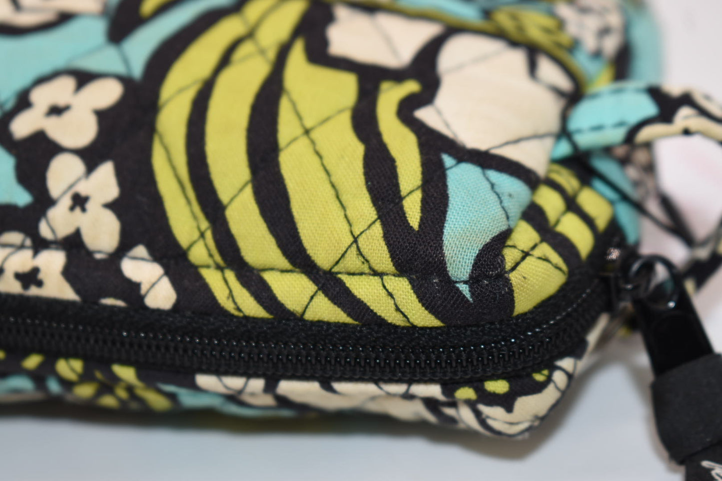 Vera Bradley Medium Cosmetic Bag in "Slate Blooms" Pattern