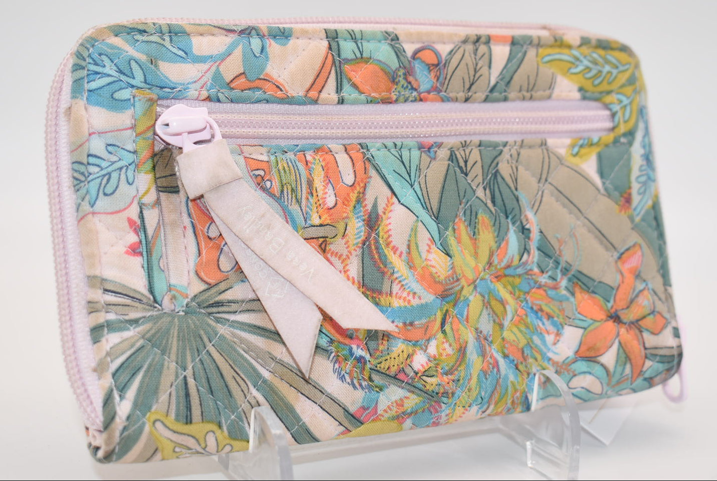 Vera Bradley RFID Turnlock Wallet in "Rain Forest Canopy" Pattern