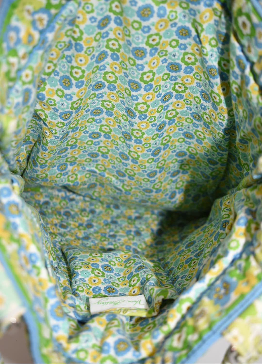Vera Bradley Slim Tote Bag in "English Meadow" Pattern