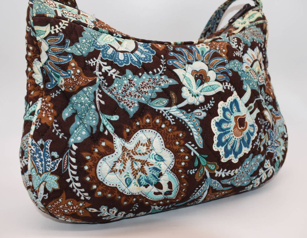 Vera Bradley Hobo Shoulder Bag in "Java Blue" Pattern