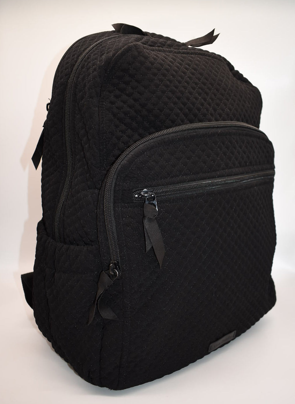 Vera Bradley Microfiber Campus Backpack in Black