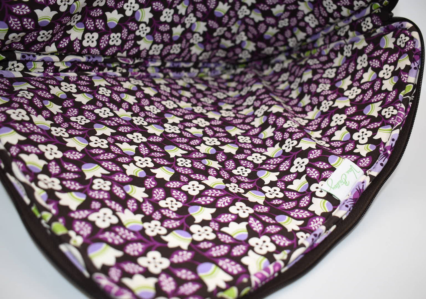 Vera Bradley 17" Laptop Sleeve in "Plum Petals" Pattern