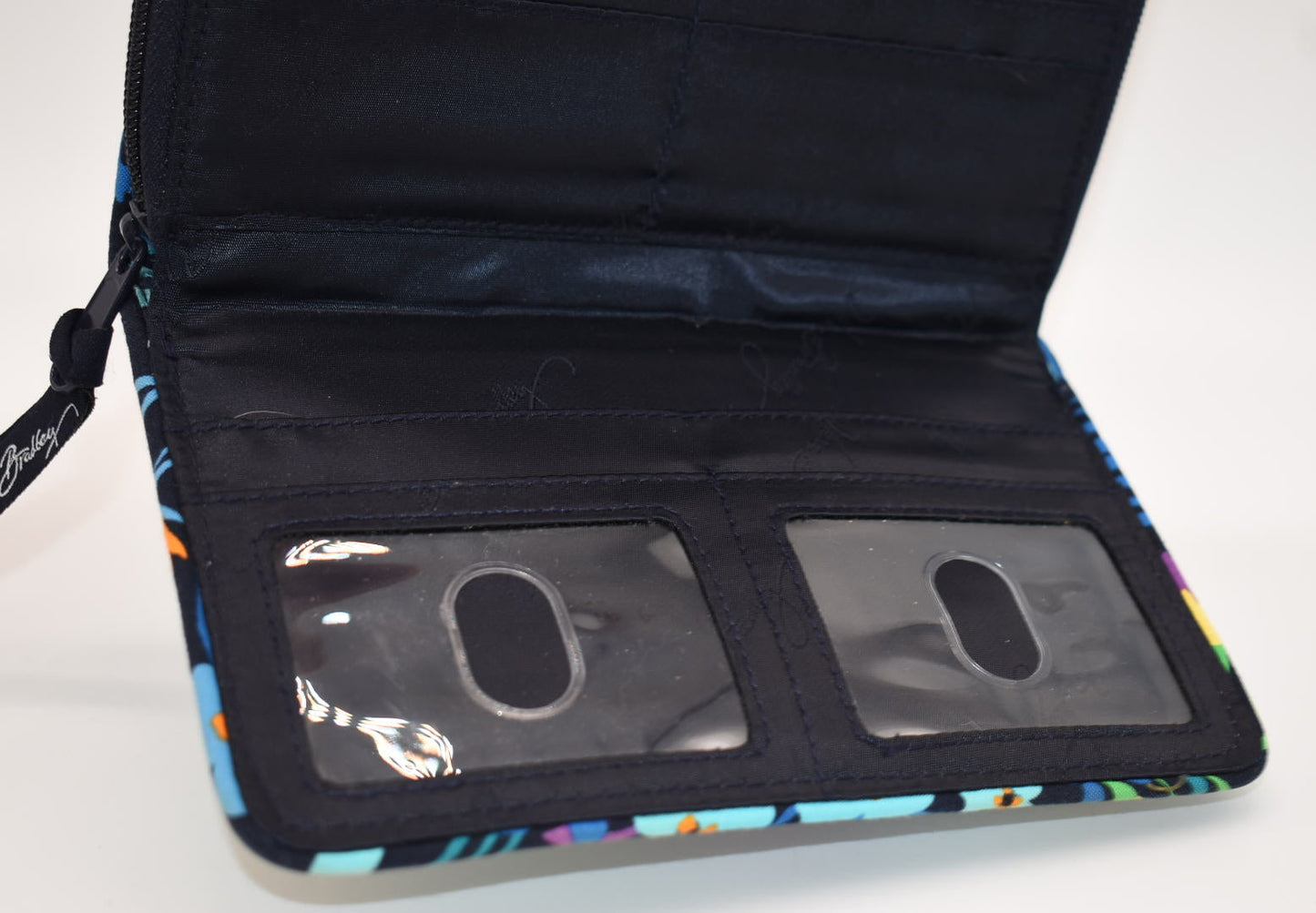 Vera Bradley Turnlock Wallet in "Midnight Blues" Pattern