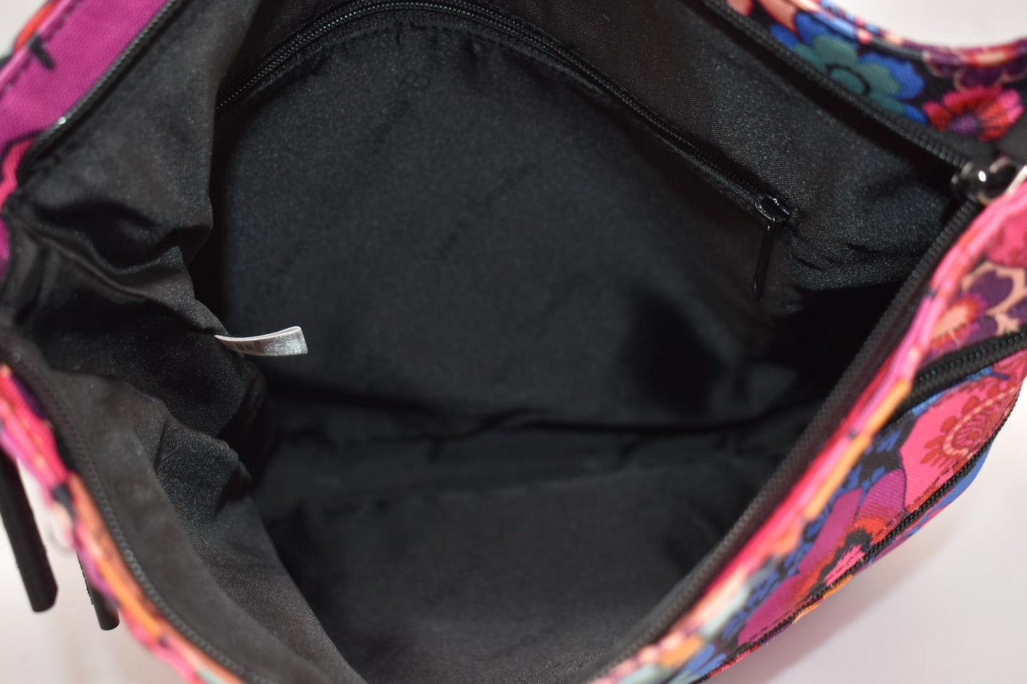 Vera Bradley Lighten Up Triple Zip Crossbody Bag in "Fiesta" Pattern