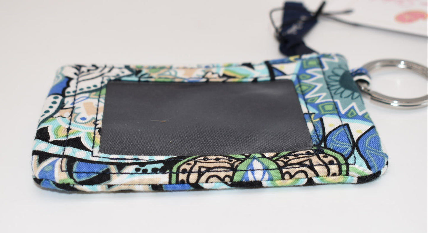Vera Bradley Zip ID Case in "Sketched Medallion" Pattern