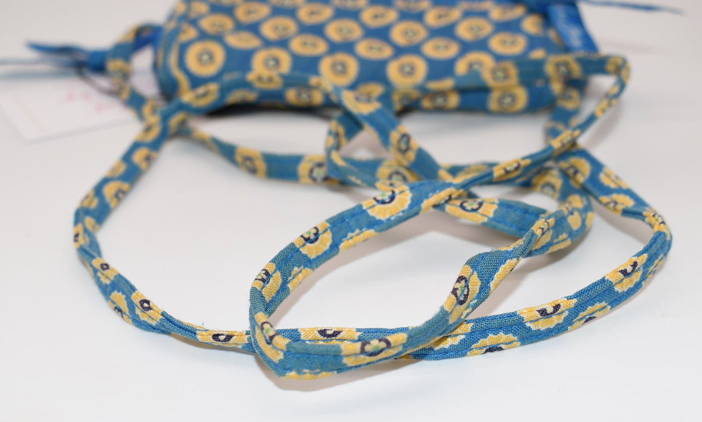 Vera Bradley Mini Hipster Crossbody Bag in "Riveria Blue" Pattern