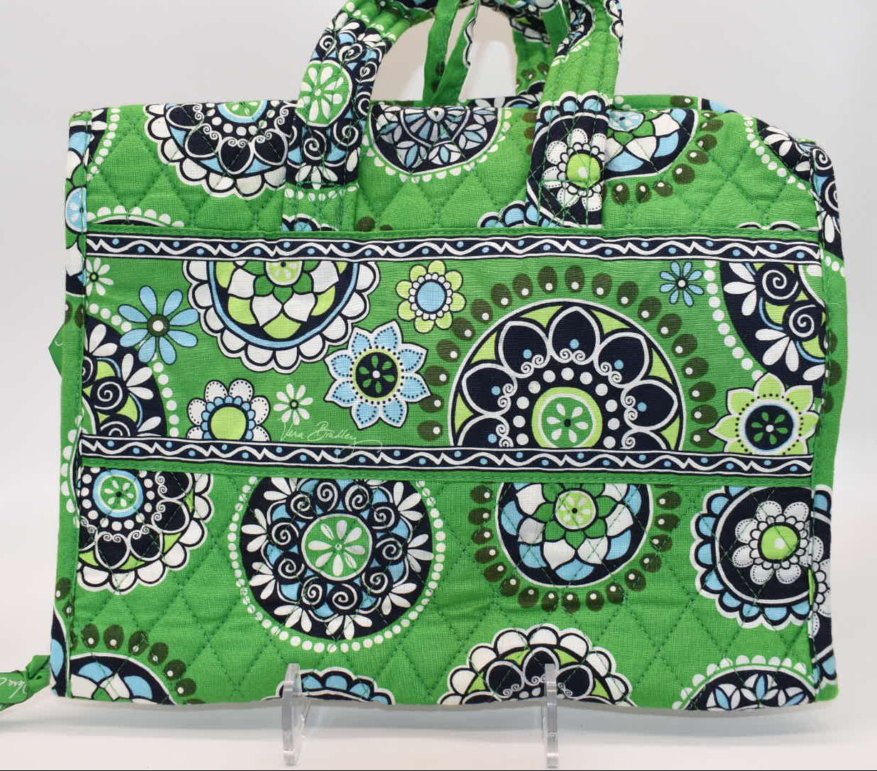 Vera Bradley Travel Cosmetic & Toiletries Organizer in "Cupcake Green" Pattern