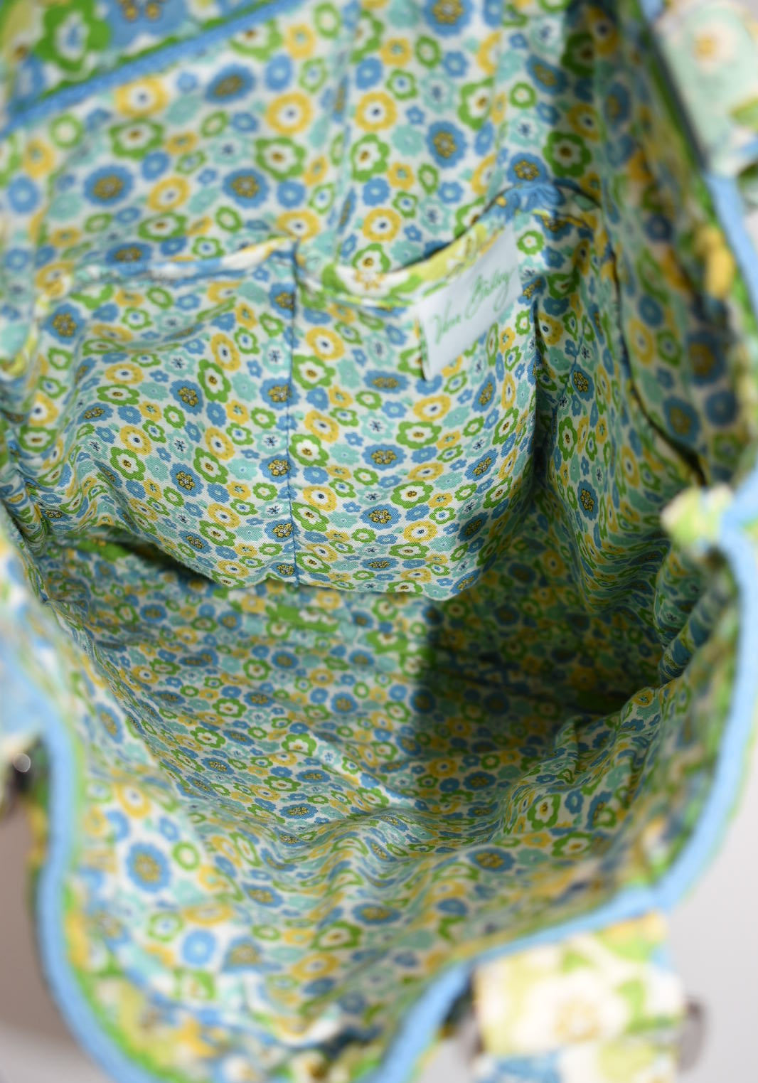 Vera Bradley Slim Tote Bag in "English Meadow" Pattern